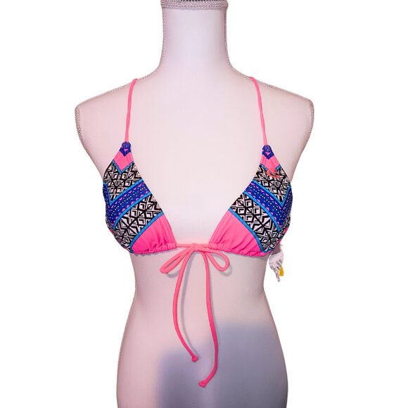 RIP CURL Gypsy Queen Tri Bikini Top Hot Coral - Size M - Picture 3 of 6